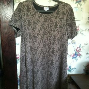 Lularoe Carly, jacquard mocha color, Med, NWT
